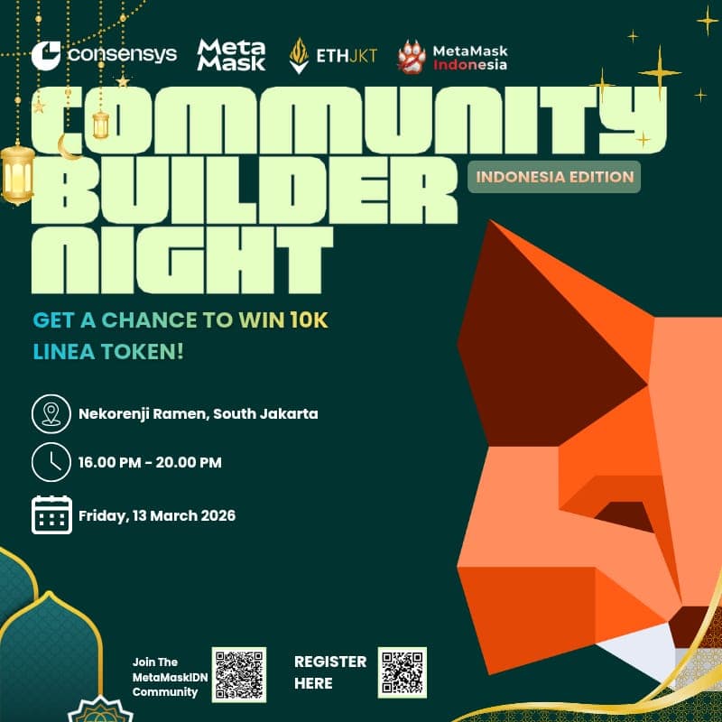 Cover Image for MetaMask Community Builder Night Jakarta - Indonesia Edition