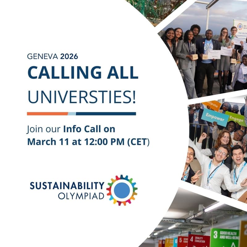Cover Image for Sustainability Olympiad Info Call