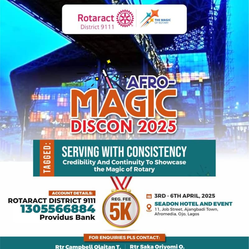 Cover Image for ROTARACT DISTRICT 9111 DISCON'25
