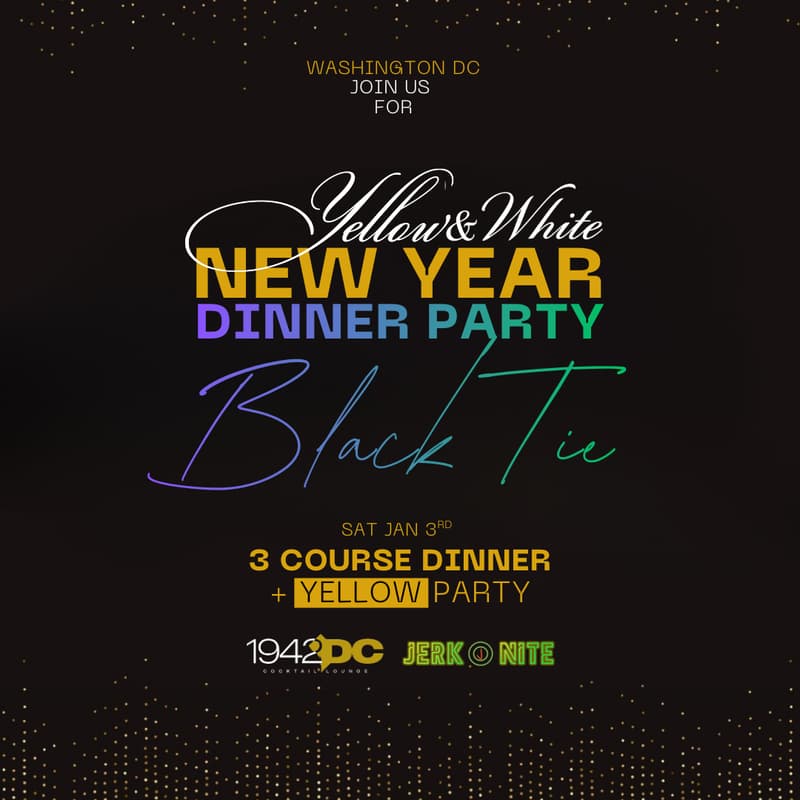 Cover Image for Yellow&White New Year Dinner Party