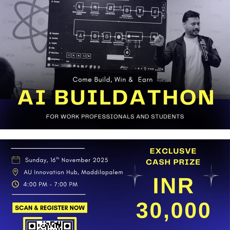 Cover Image for AI Buildathon by AI For Vizag