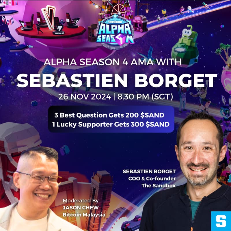 Cover Image for Alpha Season 4 AMA with Sebastien Borget
