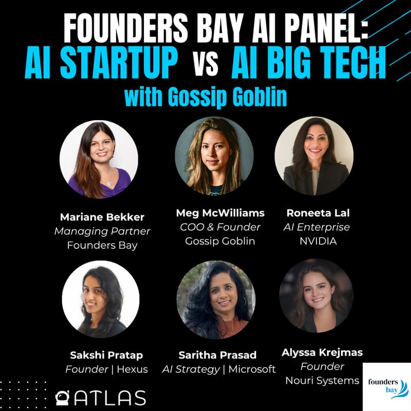 Cover Image for Founders Bay x Gossip Goblin - Panel & Networking: AI Startup vs AI Big Tech @ Founders Inc.