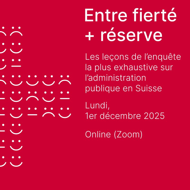 Cover Image for L’administration suisse vue de l’intérieur – Résultats de la plus grande enquête menée auprès du secteur public