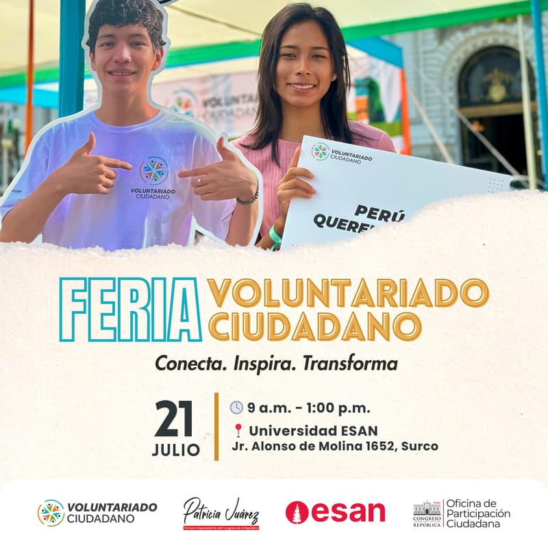 Cover Image for Feria del Voluntariado Ciudadano – Congreso de la República