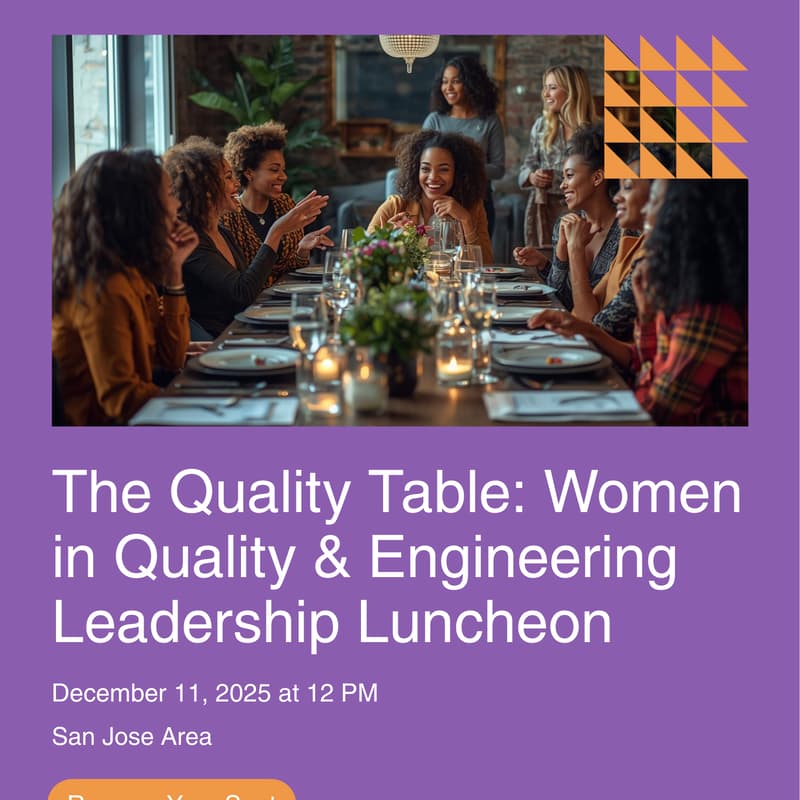 Cover Image for The Quality Table: Women in Quality & Engineering Leadership Luncheon