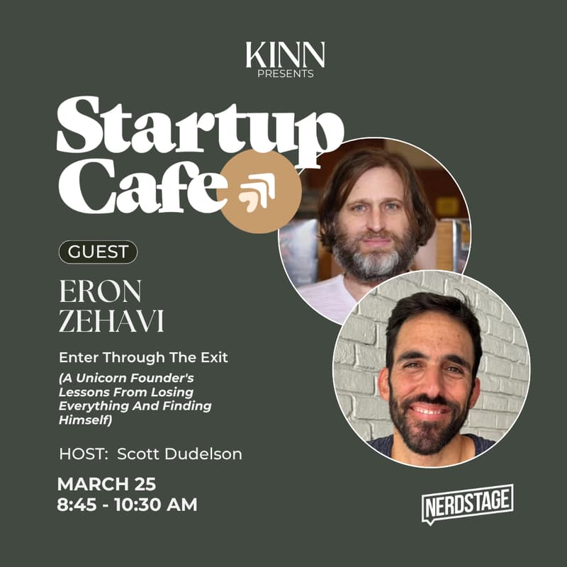 Cover Image for Startup Cafe: Enter Through The Exit (A Unicorn Founder's Lessons From Losing Everything And Finding Himself)
