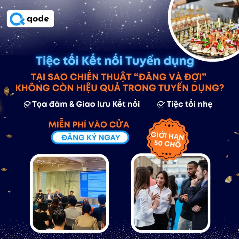 Cover Image for Tiệc tối Kết nối Giao lưu & Tọa đàm Tuyển dụng