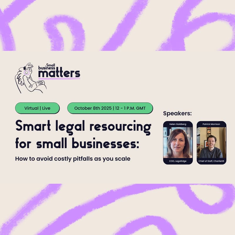 Cover Image for Smart legal resourcing for small businesses: How to avoid costly pitfalls as you scale