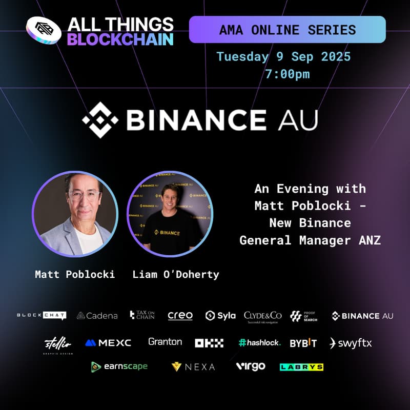 Cover Image for Meet Matt Poblocki - New Binance GM for Australia New Zealand!