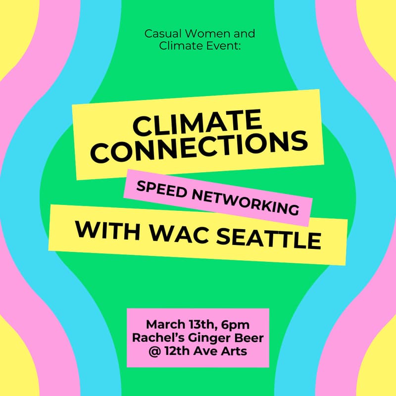 Cover Image for Climate Connections: Speed Networking with WAC Seattle