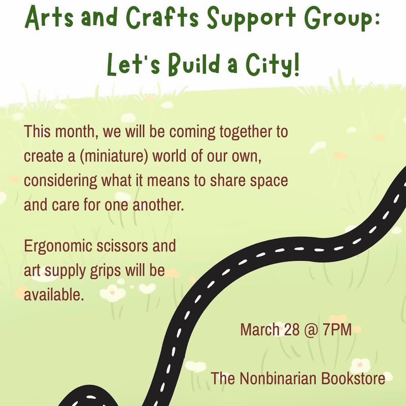 Cover Image for Queer Disability Aid Arts and Crafts Support Group