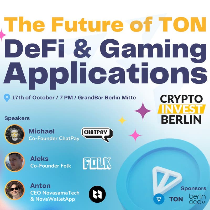 Cover Image for CIB x TON Breakfast: The Future of TON - DeFi & Gaming Applications