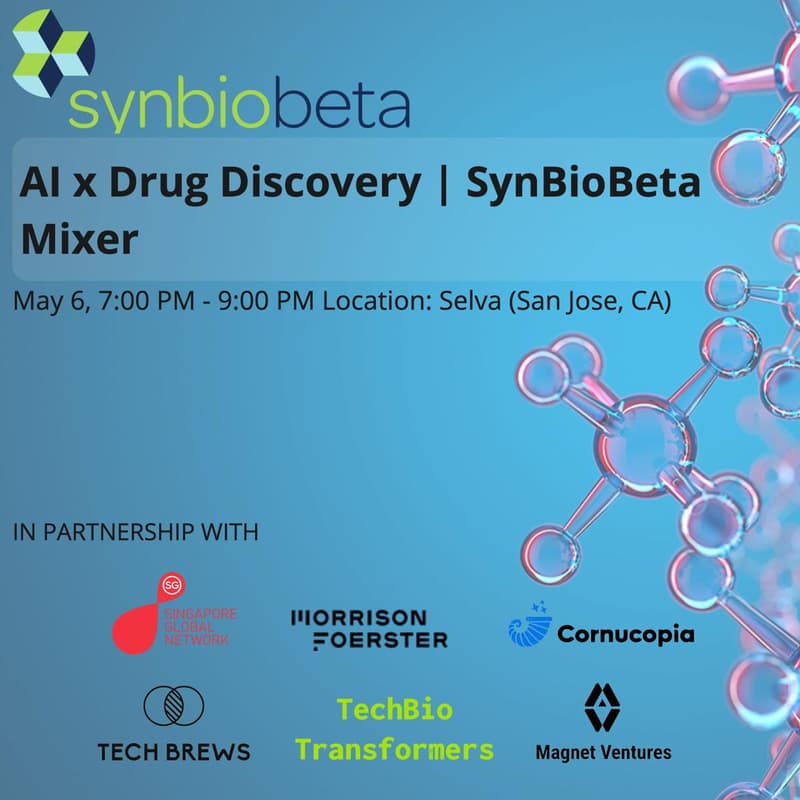 Cover Image for AI x Drug Discovery | SynBioBeta Mixer