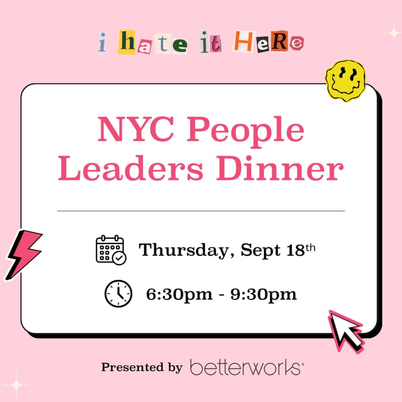 Cover Image for [NYC] People Leaders Dinner with Betterworks