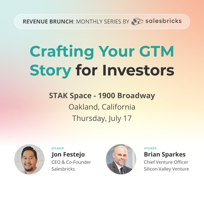 Cover Image for Revenue Brunch: Crafting Your GTM Story for Investors