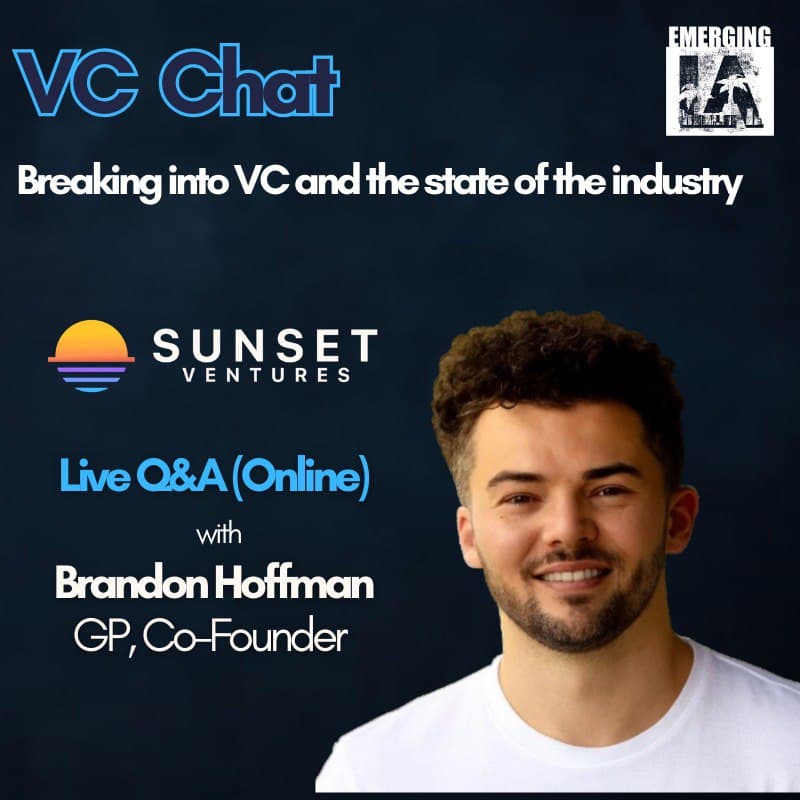 Cover Image for VC Chat with Brandon Hoffman (Emerging LA)