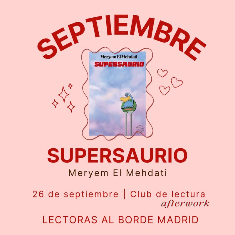 Cover Image for Club de lectura afterwork “Supersaurio" de Meryem El Mehdati