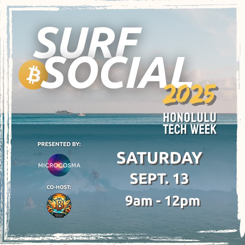Cover Image for Bitcoin Surf Social @ Honolulu Tech Week