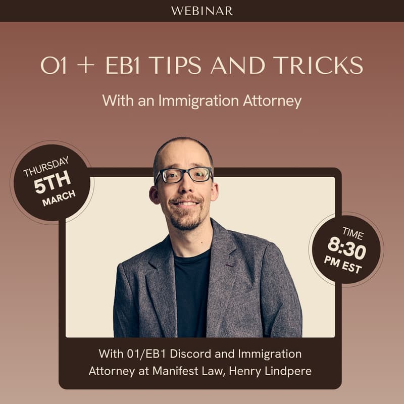 Cover Image for Tips for AI talent applying for O-1 and EB-1 visas