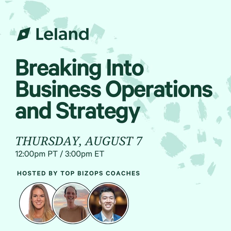 Cover Image for Breaking Into Business Operations and Strategy