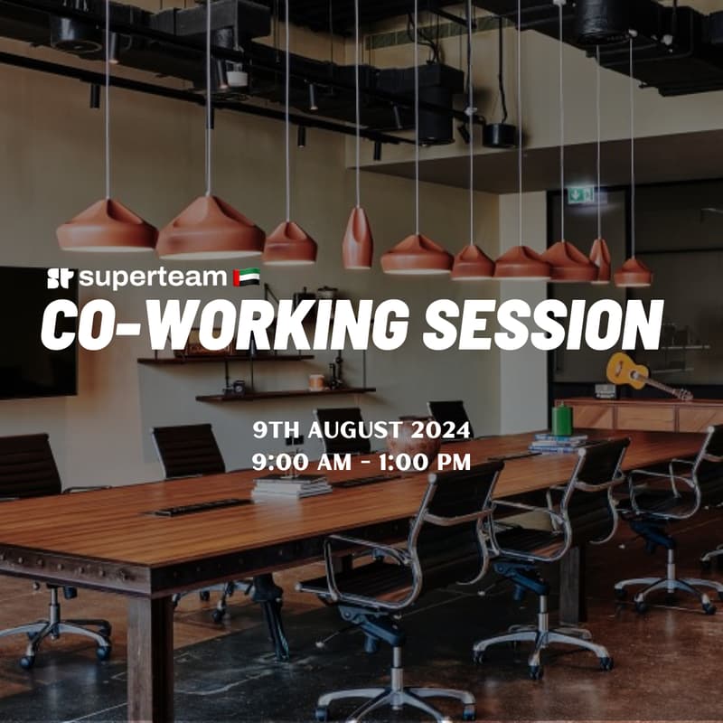Cover Image for Co- working Session with Superteam UAE