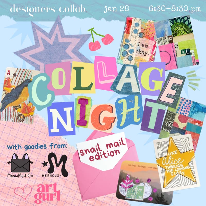Cover Image for collage night: snail mail edition