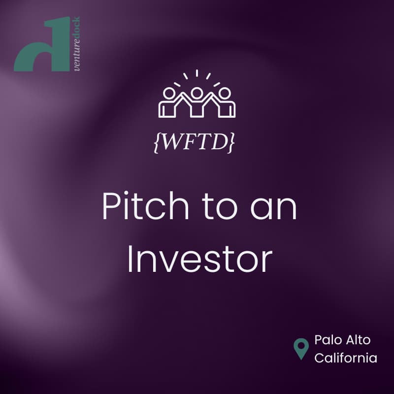 Cover Image for WFTD: Pitch to an Investor-Live Feedback & Q&A