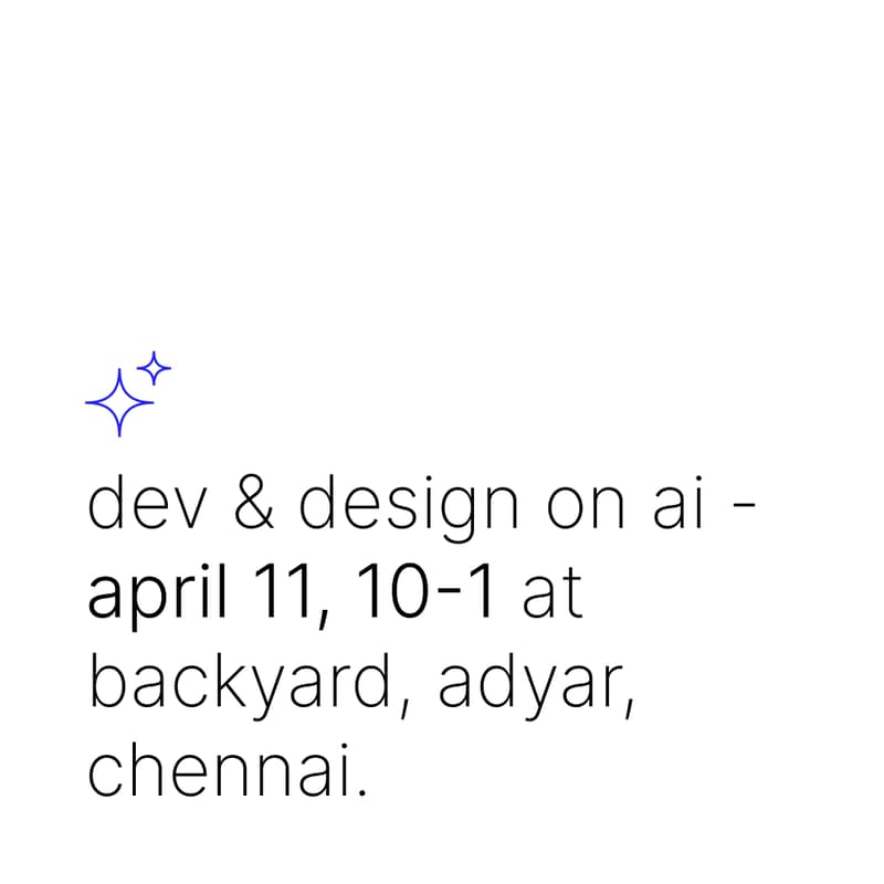 Cover Image for dev & design on ai