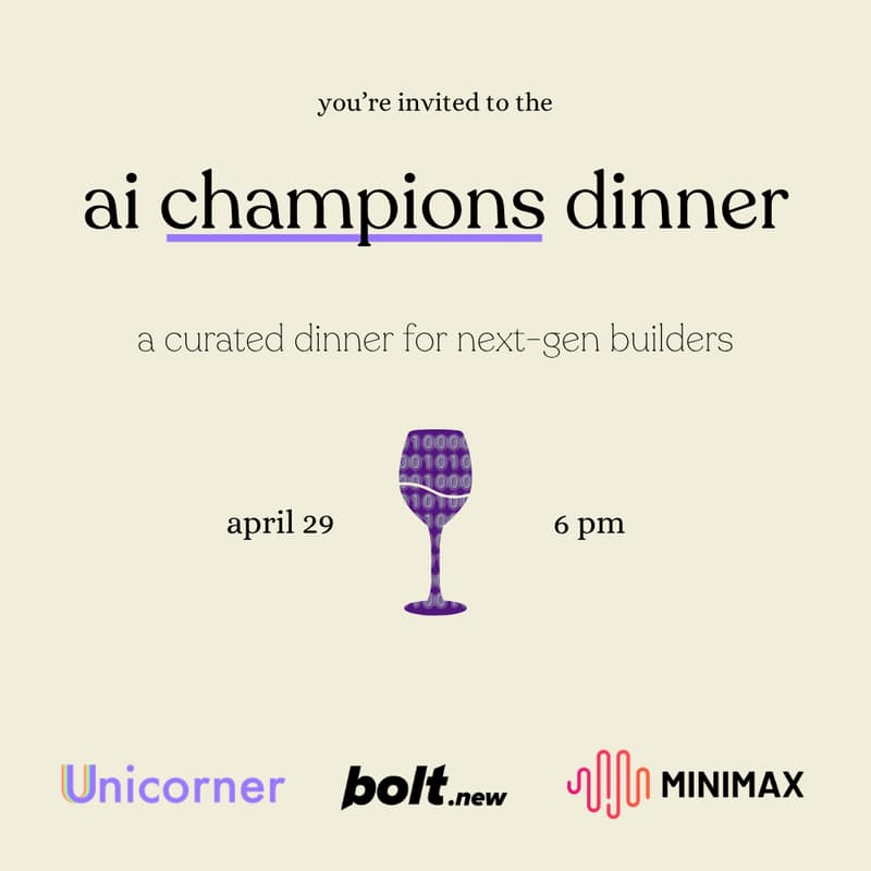 Cover Image for AI Champions Dinner