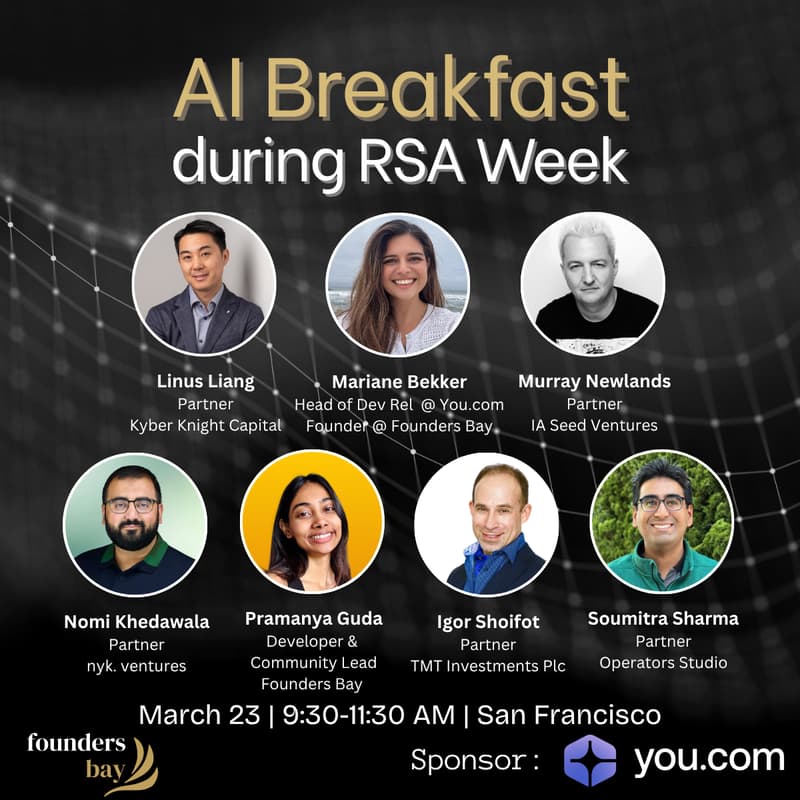 Cover Image for AI Breakfast by Founders Bay × You.com during RSA Week