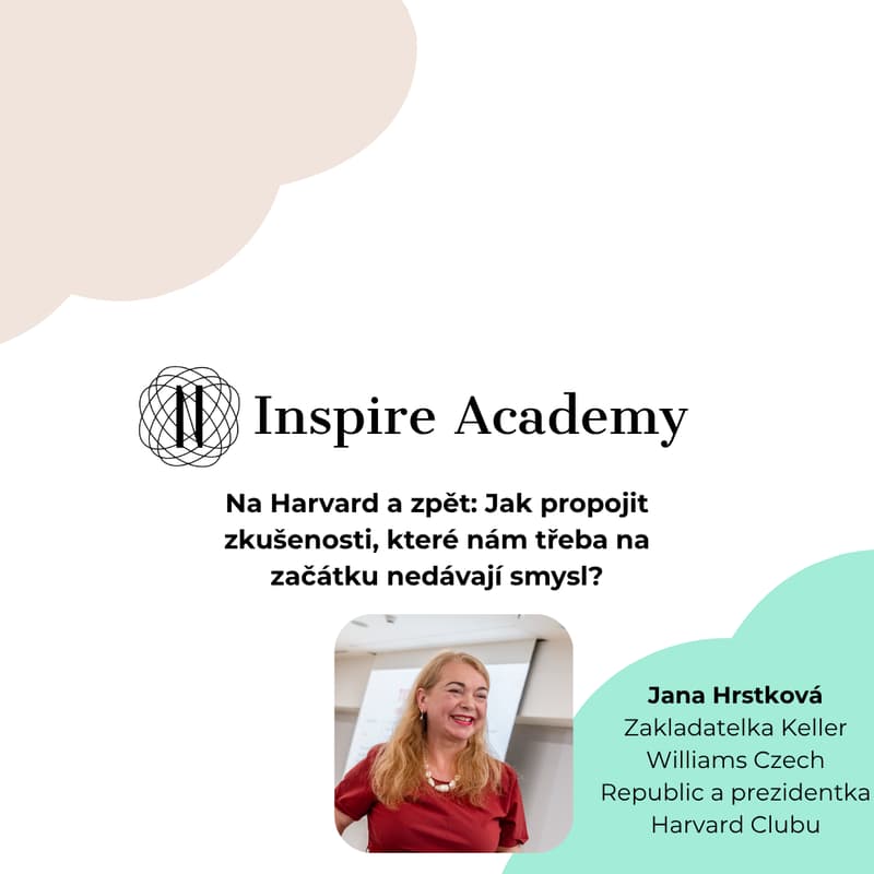 Cover Image for Na Harvard a zpět: Jak propojit zkušenosti, které nám třeba na začátku nedávají smysl? (Jana Hrstková)