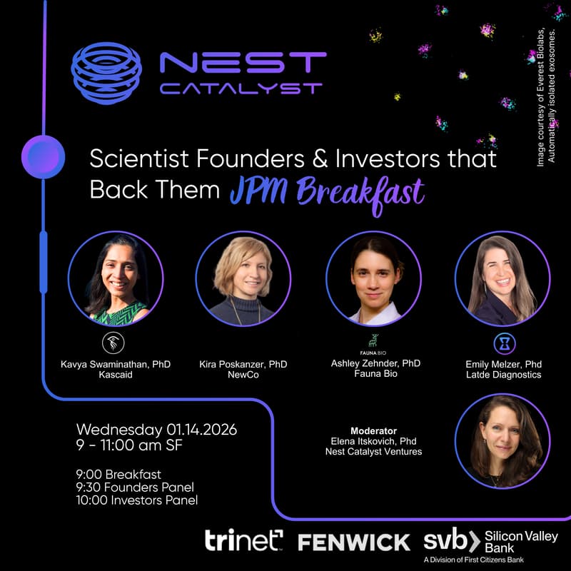 Cover Image for Scientist Founders and the Investors that Back them - JPM Breakfast