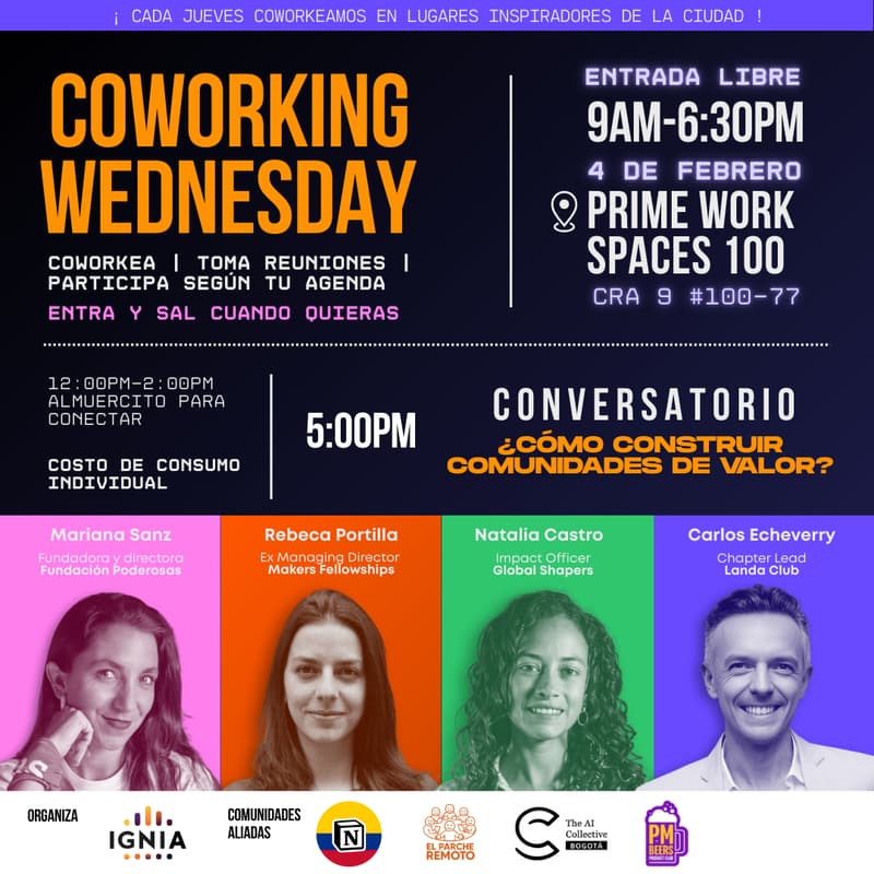 Cover Image for Coworking Wednesday - 04 de Febrero