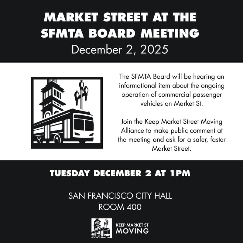 Cover Image for Give public comment at the SFMTA Board on Dec 2