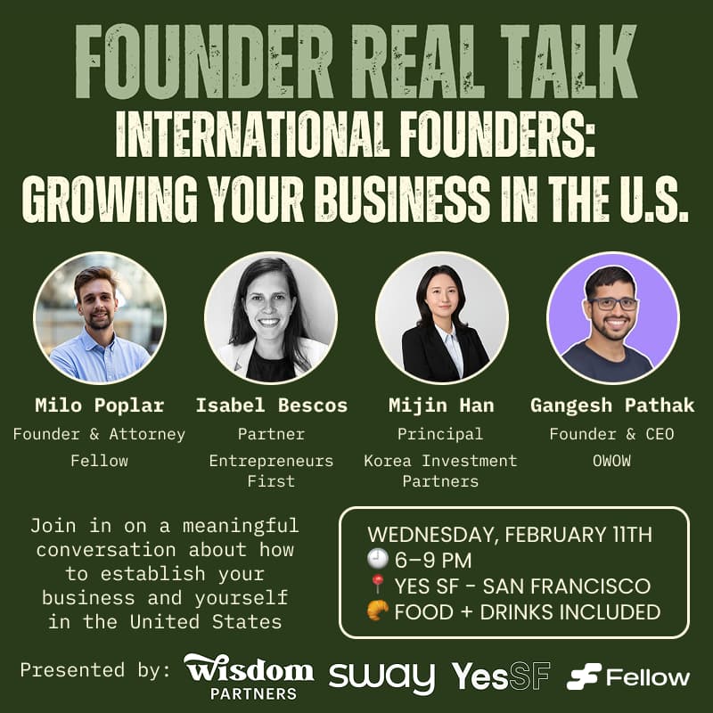 Cover Image for Founder Real Talk - International Founders: Growing Your Business in the US