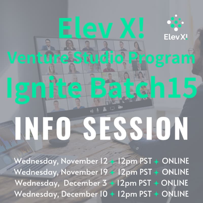 Cover Image for 12/3: Introduction to Elev X! Ignite Batch15