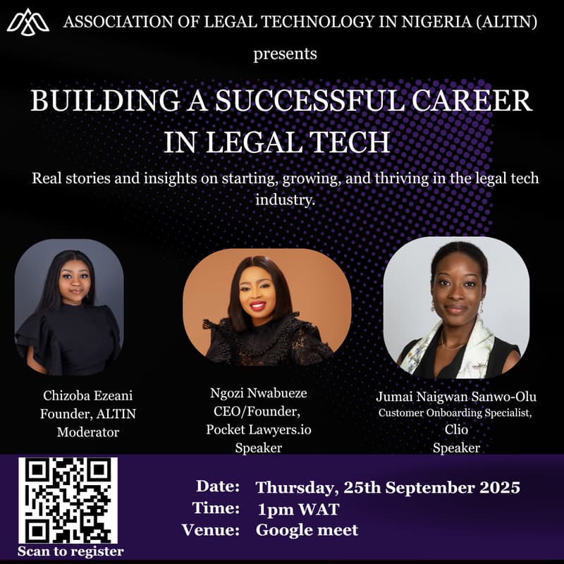 Cover Image for Building a Successful Career in Legal Tech