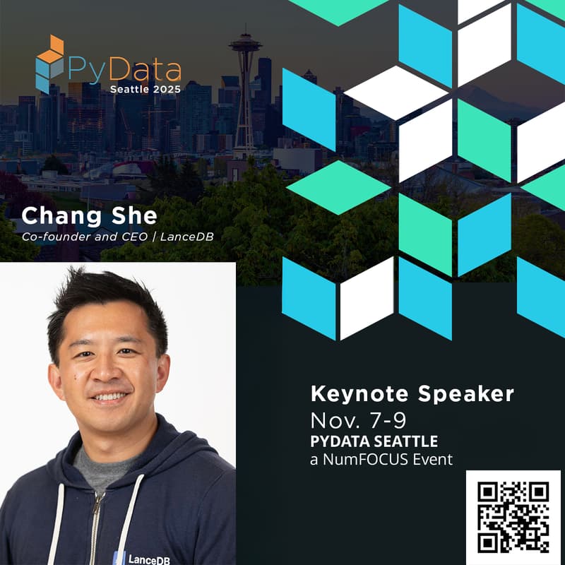 Cover Image for PyData Seattle 2025 by LanceDB [Community Partner]