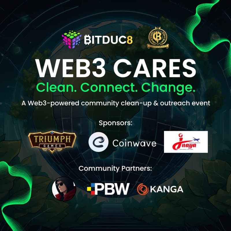 Cover Image for Web3 Cares: Clean. Connect. Change.
