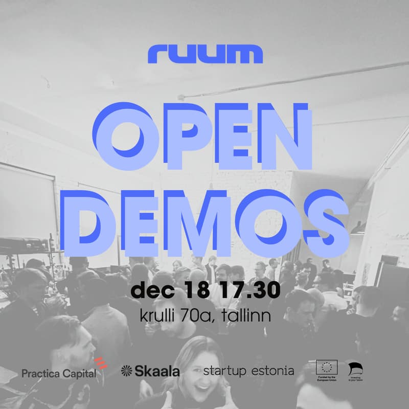Cover Image for ruum final demos, techno party included.