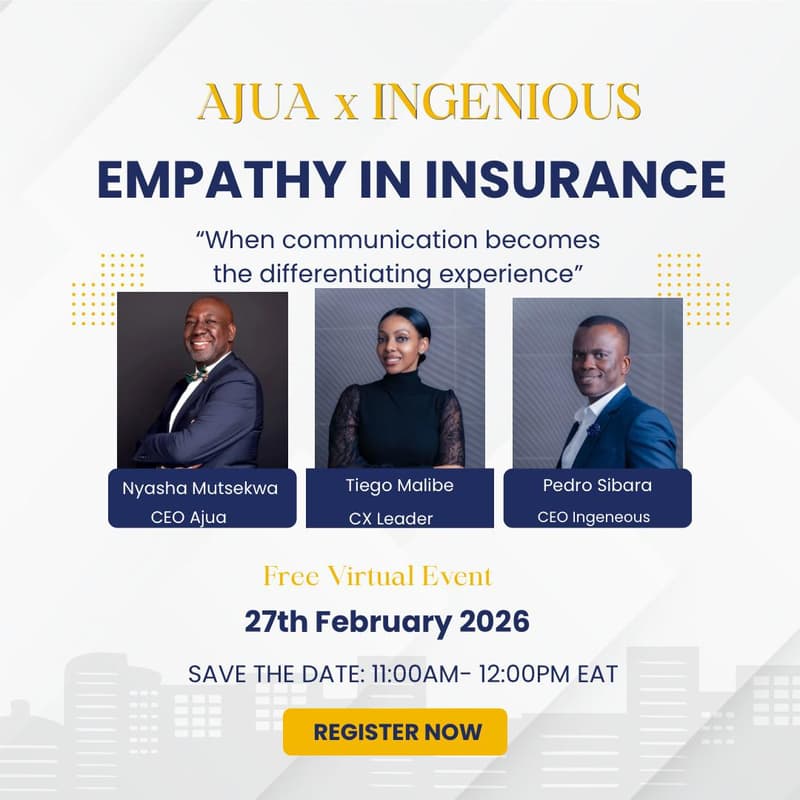 Cover Image for AJUA x INGENIOUS Webinar : Empathy in Insurance