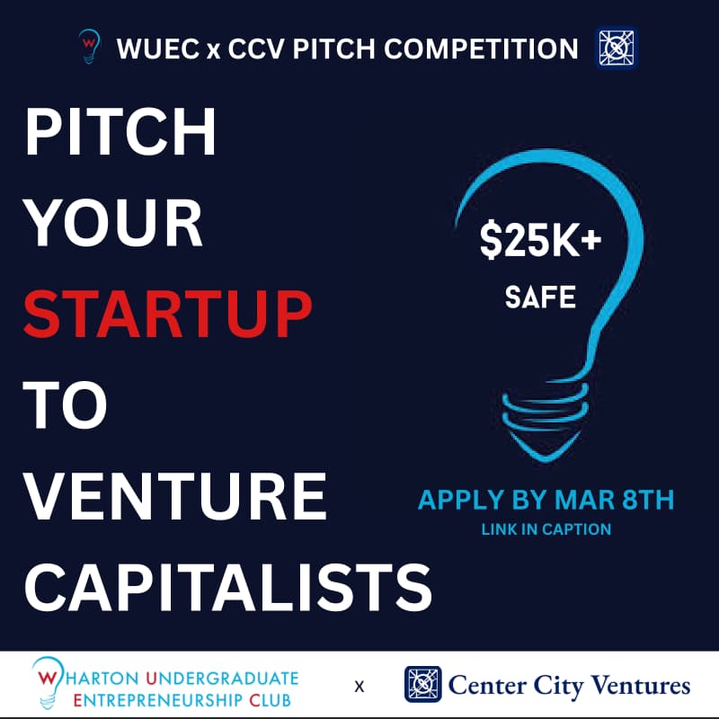 Cover Image for WUEC x CCV Pitch Competition Demo Day