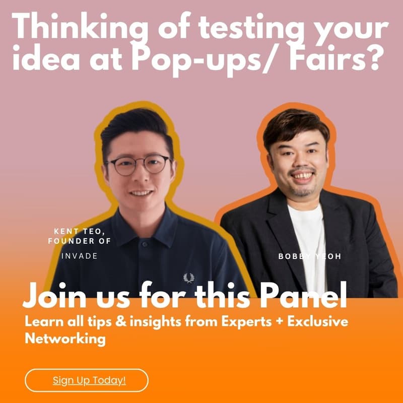 Cover Image for F&b Owners networking Night + Idea testing panel with Kent Teo and Bobby Yeoh