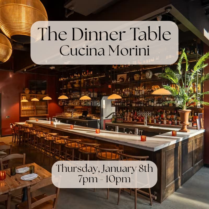 Cover Image for The Dinner Table at Cucina Morini (DC)