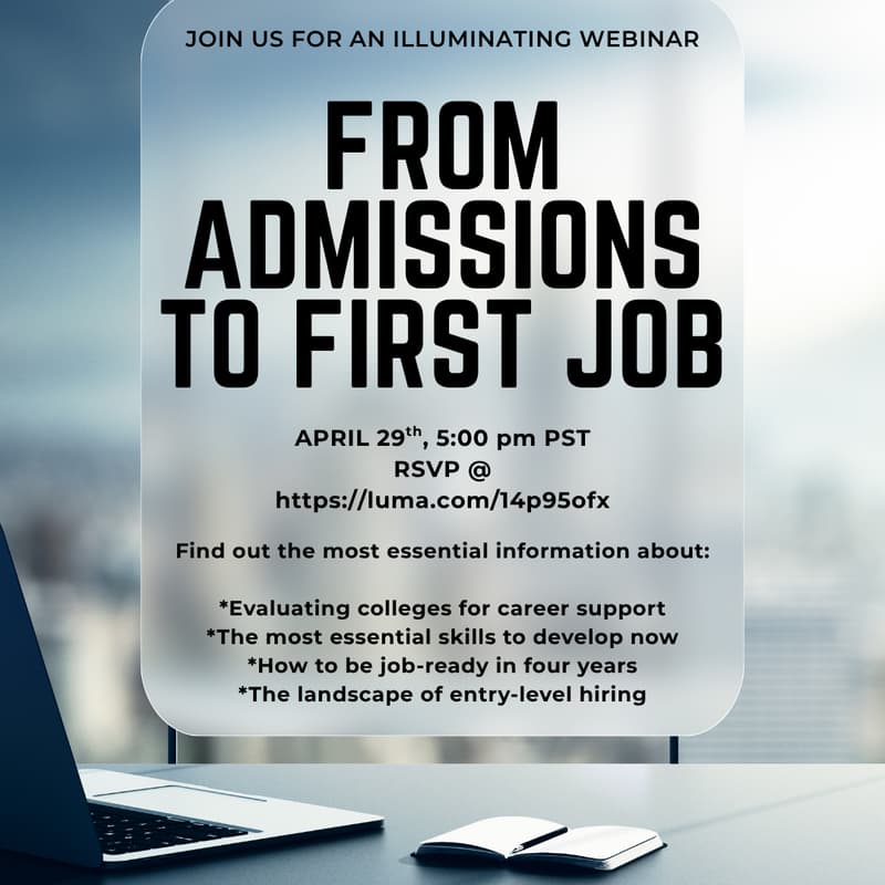 Cover Image for From Admissions to First Job - what families should look for in colleges to support post grad life