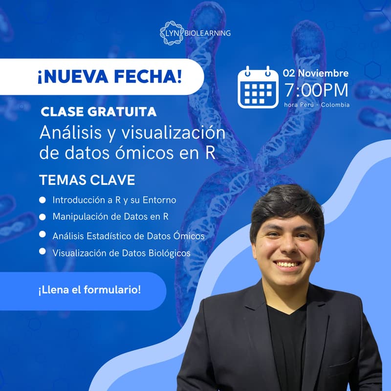 Cover Image for Clase gratuita: Análisis y visualización de datos ómicos en R