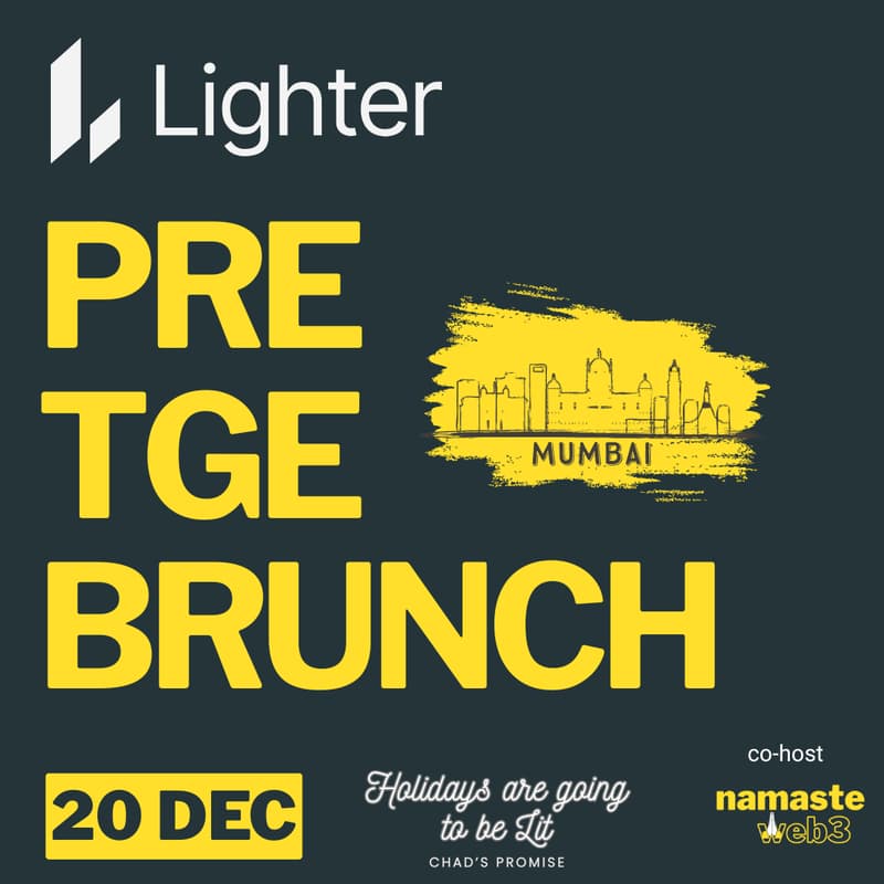 Cover Image for Lighter Pre TGE Brunch Mumbai