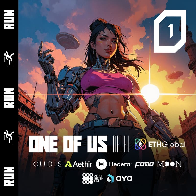 Cover Image for ONE OF US Run & Coffee // Aya, Cudis, Aethir, Hedera, Moonring, 071Labs & FOMO Magazine