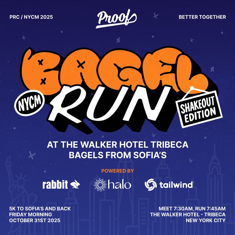 Cover Image for PROOF Bagel Run NYCM Shakeout Edition